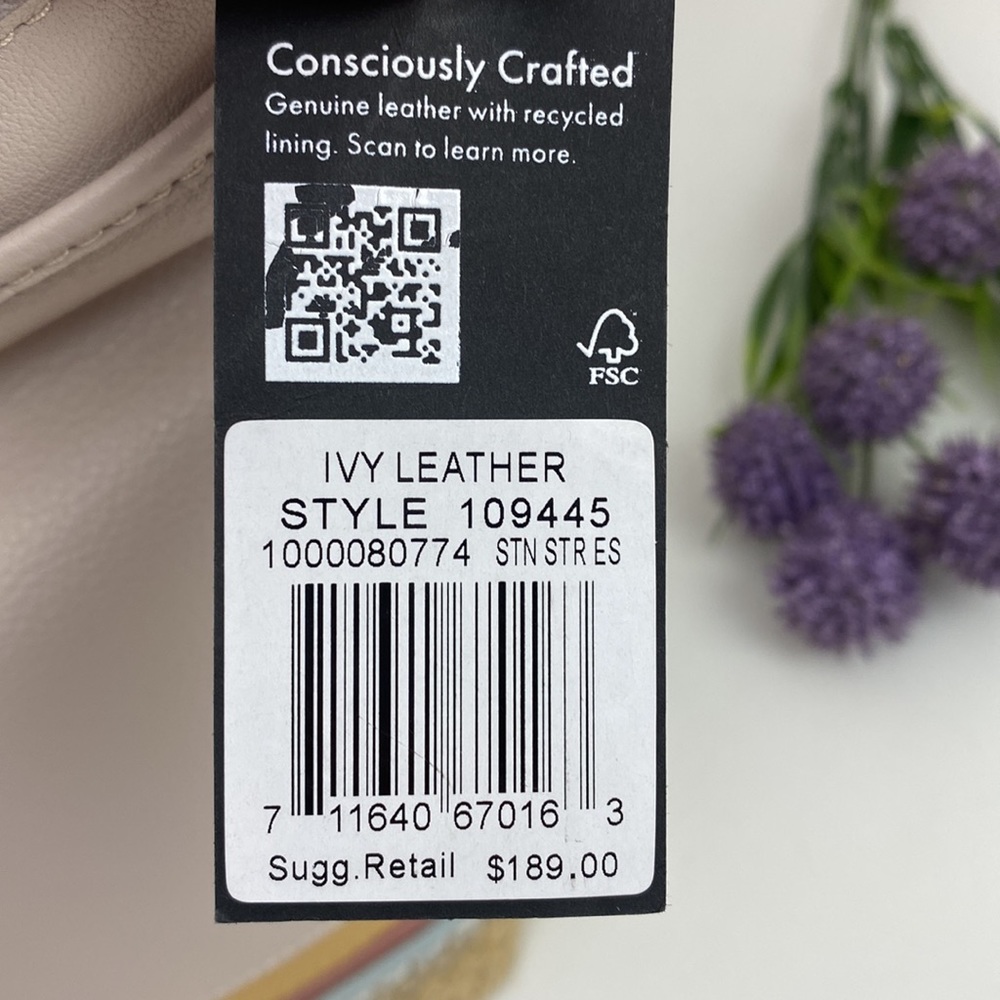 The Sak genuine leather drawstring crossbody handbag with magnetic closure NWT! - Picture 5 of 16